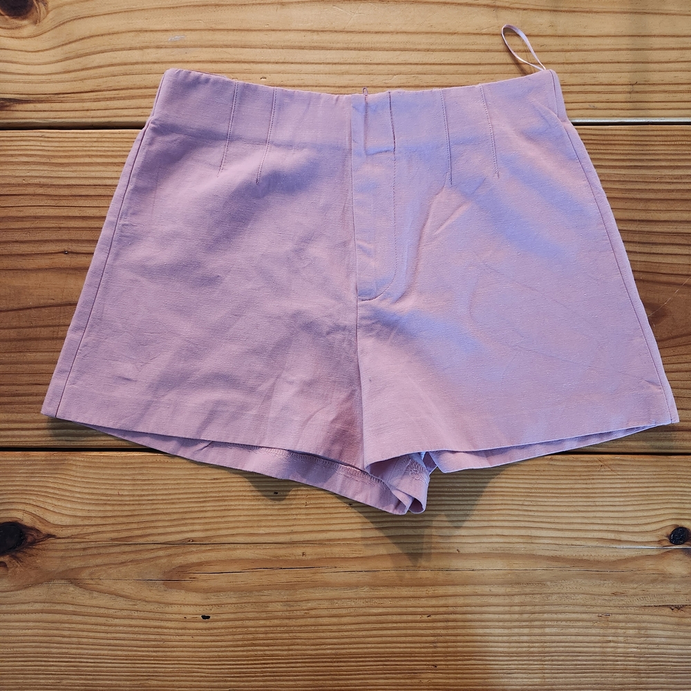 Zara High Waist Blush Shorts Small